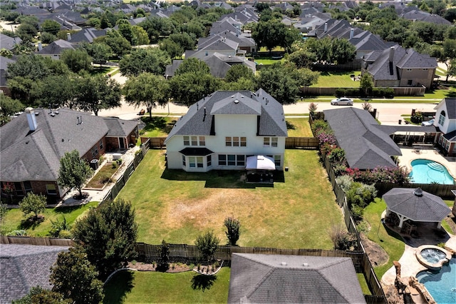 2506 Foxcrest Dr, Katy, TX 77494 - aerial view of residential area featuring a pool