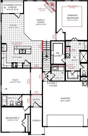 15198 Prairie Mill Dr, New Caney, TX 77357 - view of floor plan / room layout