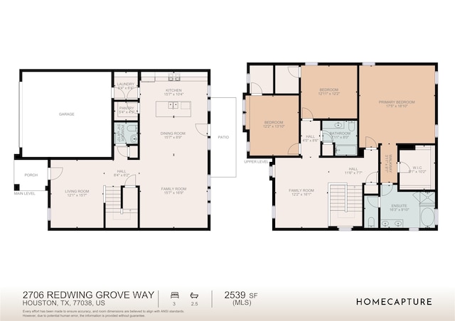 2706 Redwing Grove Way, Houston, TX 77038 - home floor plan