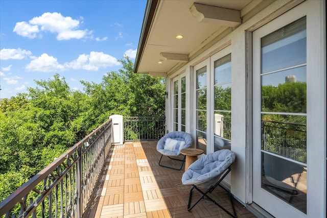 view of balcony