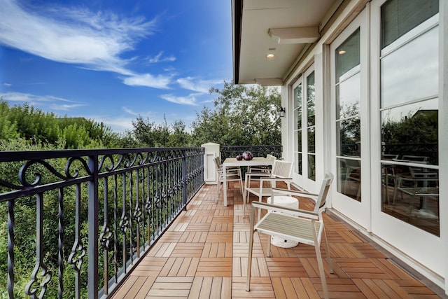 view of balcony