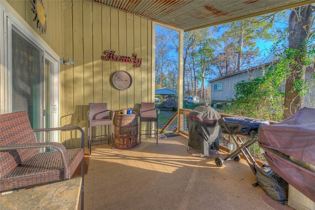 162 Ferncrest, Livingston, TX 77351 - view of patio with grilling area