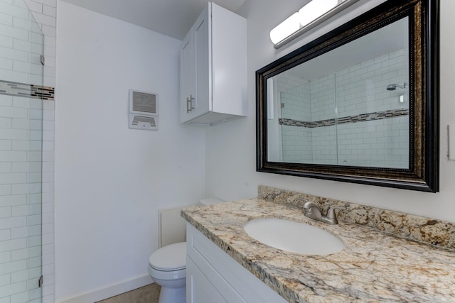 7938 Leonora St Unit B19, Houston, TX 77061 - full bathroom with a shower stall, toilet, and vanity