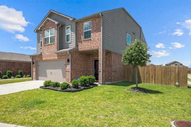 6263 El Turquesa Dr, Houston, TX 77048 - traditional home featuring brick siding, concrete driveway, and a garage
