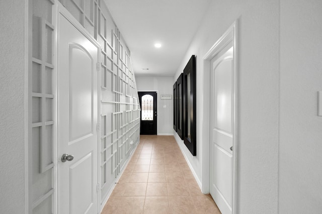 6263 El Turquesa Dr, Houston, TX 77048 - corridor with light tile patterned flooring and recessed lighting