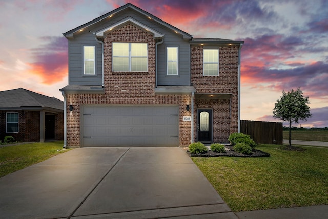 6263 El Turquesa Dr, Houston, TX 77048 - traditional-style home featuring brick siding, concrete driveway, and a garage