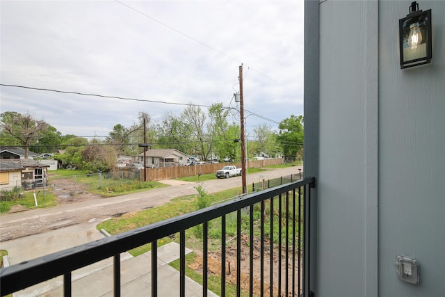 view of balcony