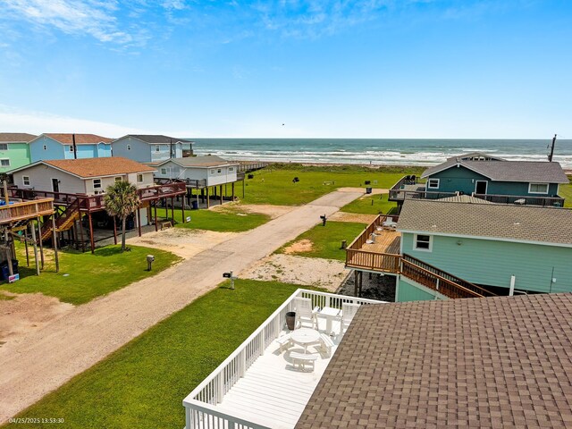 119 Nesmith Pl, Surfside Beach, TX 77541 - bird's eye view of a nearby body of water