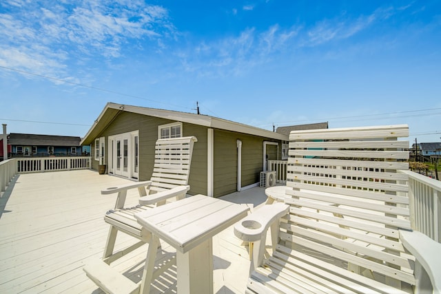 119 Nesmith Pl, Surfside Beach, TX 77541 - deck featuring french doors
