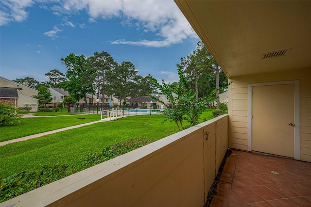 14555 Wunderlich Dr Unit 2307, Houston, TX 77069 - balcony with view of pool and a residential view