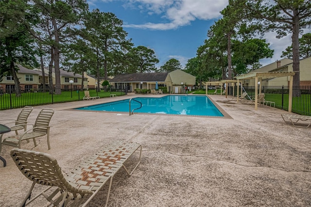 14555 Wunderlich Dr Unit 2307, Houston, TX 77069 - community pool featuring fence, a patio area, and a residential view