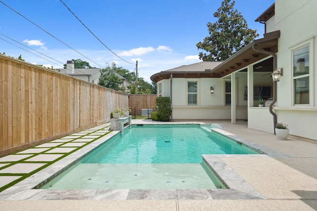 4606 W Alabama St, Houston, TX 77027 - view of swimming pool featuring a fenced backyard and a patio