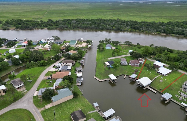 5361 County Road 868e, Brazoria, TX 77422 - view of property location with a nearby body of water, a forest, and nearby suburban area