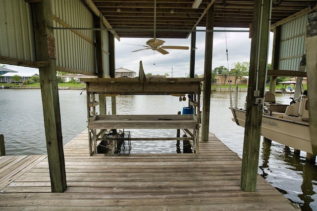 5361 County Road 868e, Brazoria, TX 77422 - dock area featuring boat lift and a water view
