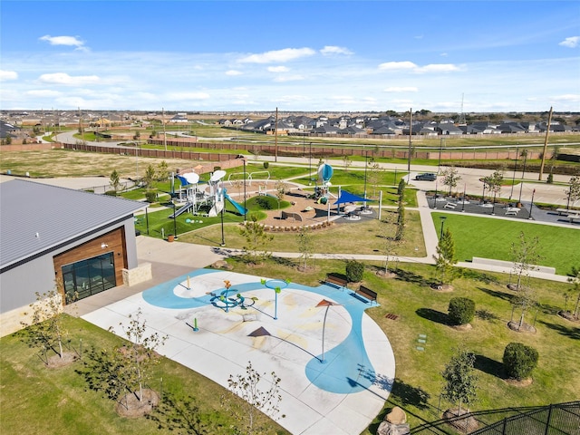 27214 Leeward Jetty Dr, Katy, TX 77493 - aerial perspective of suburban area featuring a park