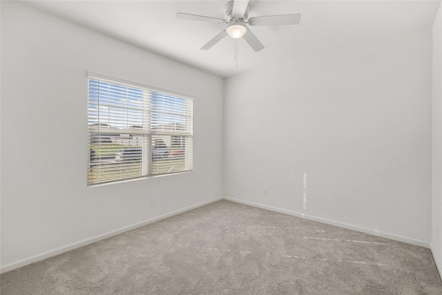 27214 Leeward Jetty Dr, Katy, TX 77493 - spare room featuring carpet flooring, baseboards, and a ceiling fan