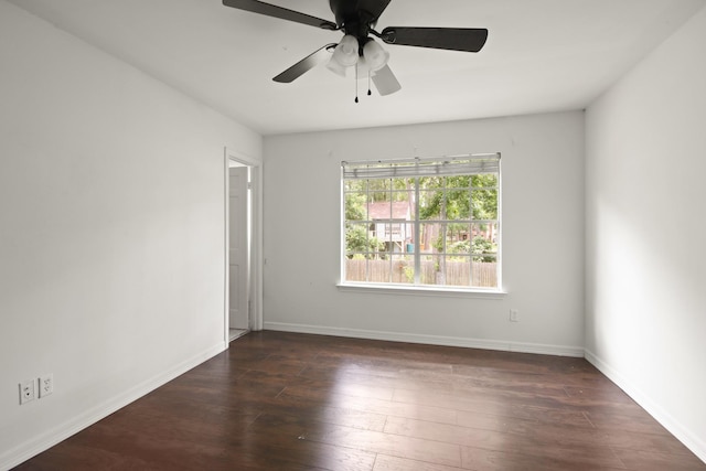 2211 Willow Point Dr, Houston, TX 77339 - unfurnished room featuring wood finished floors, a ceiling fan, and baseboards