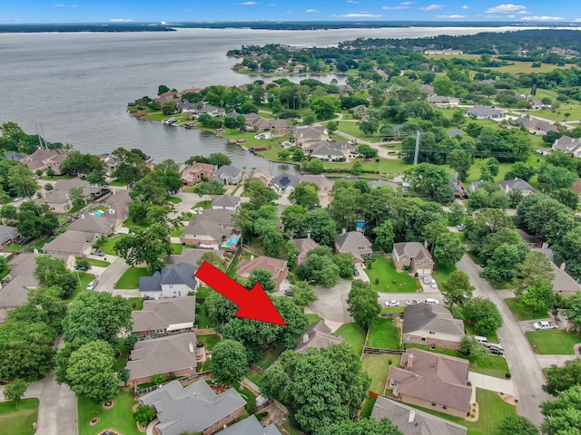 3722 Lovers Ln, Montgomery, TX 77356 - aerial view of residential area with a nearby body of water