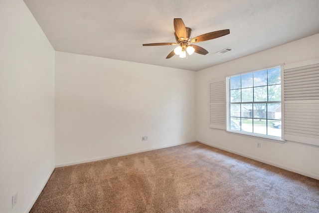 12139 Canyon Arbor Way, Houston, TX 77095 - empty room featuring carpet flooring, ceiling fan, and baseboards
