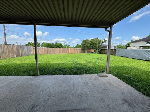 3505 Stonegate Cir, Pearland, TX 77584 - view of yard featuring a patio area