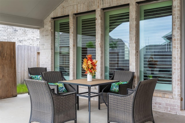 30142 Gold Finch Pl, Fulshear, TX 77441 - view of patio / terrace featuring outdoor dining area
