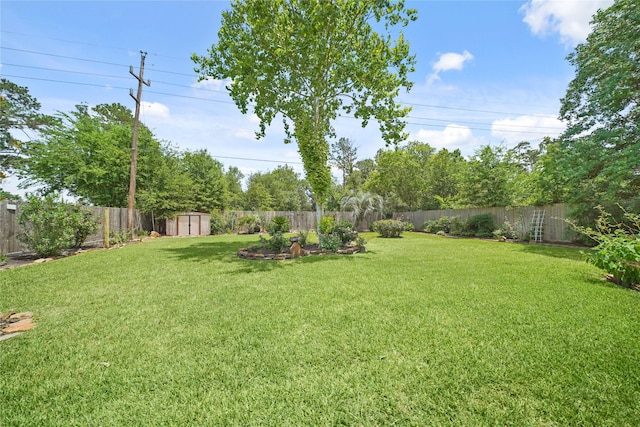 21410 Glenbranch Dr, Spring, TX 77388 - view of yard with a shed and an outdoor structure