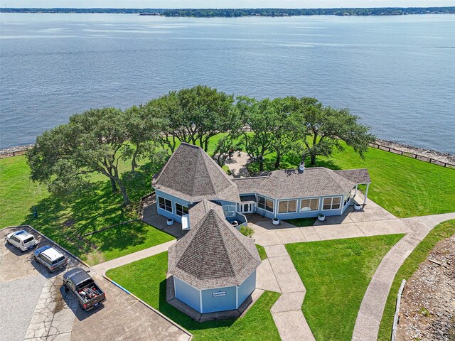 1924 Clipper Ct, Willis, TX 77318 - view from above of property featuring a large body of water