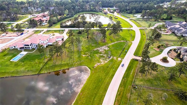 1 Steeldust Ct, Tomball, TX 77377 - aerial overview of property's location featuring a large body of water and nearby suburban area