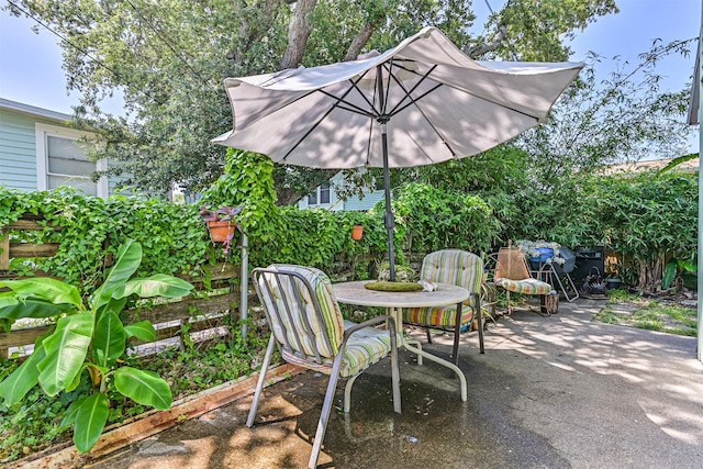 5005 Avenue N Rear Ave N, Rear, Galveston, TX 77551 - view of patio with outdoor dining space