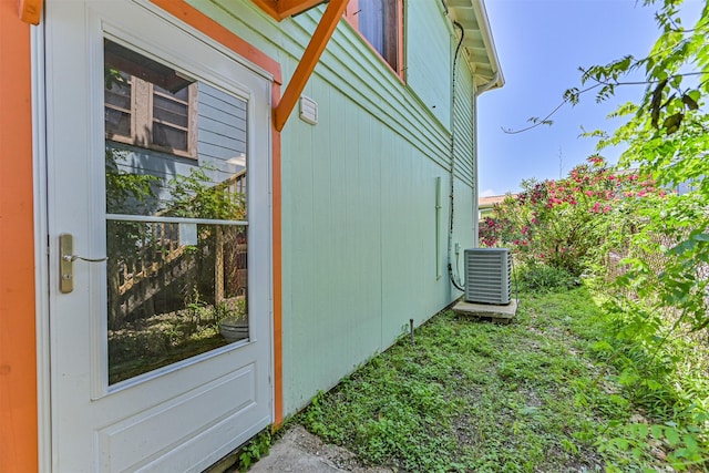 5005 Avenue N Rear Ave N, Rear, Galveston, TX 77551 - view of home's exterior with central air condition unit