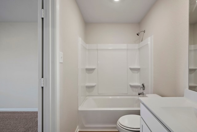 425 Tejas Trl, Waller, TX 77484 - full bathroom featuring vanity, toilet, and shower / bath combination