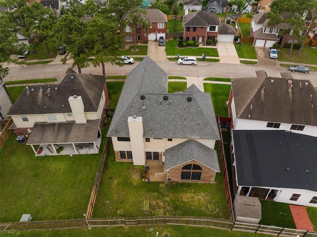 aerial view of residential area
