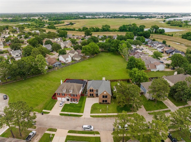 aerial view of residential area