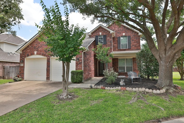 10606 Maidstone Manor Ct, Spring, TX 77379 - traditional home featuring driveway, brick siding, and an attached garage