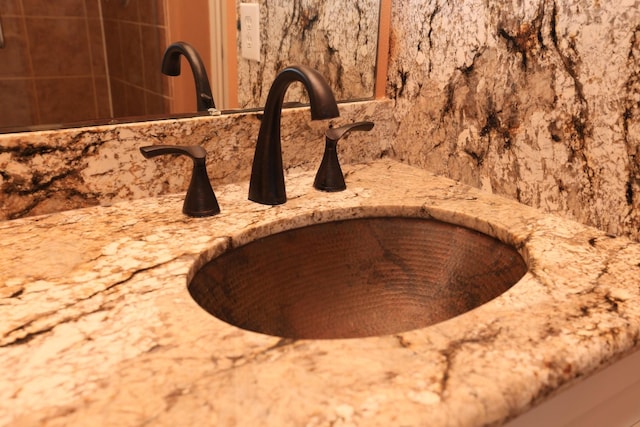 10606 Maidstone Manor Ct, Spring, TX 77379 - bathroom view of a sink and backsplash