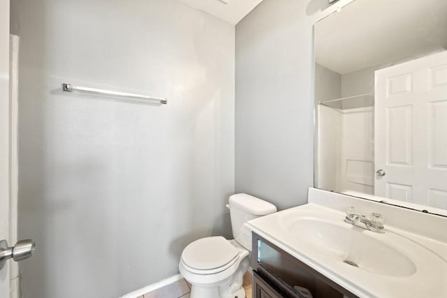 6818 Whitbourne Meadow Ln, Houston, TX 77040 - bathroom featuring toilet, vanity, and a shower