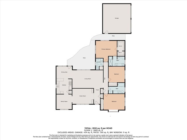 5402 Indigo St, Houston, TX 77096 - home floor plan