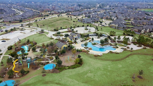 3119 Five Oaks Dr, Missouri City, TX 77459 - aerial view of property and surrounding area with a pool and nearby suburban area