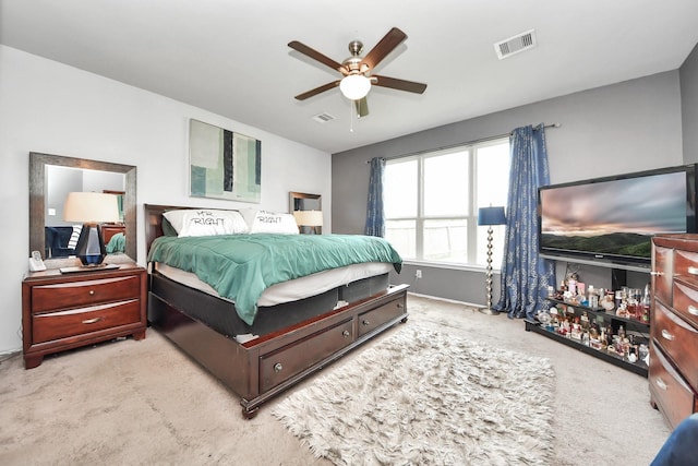 9703 Tipton Sands Dr, Humble, TX 77396 - carpeted bedroom with a ceiling fan and baseboards