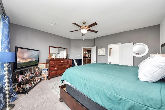 9703 Tipton Sands Dr, Humble, TX 77396 - bedroom with carpet flooring and a ceiling fan