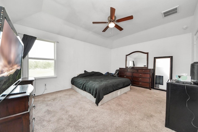 9703 Tipton Sands Dr, Humble, TX 77396 - bedroom with light carpet and a ceiling fan