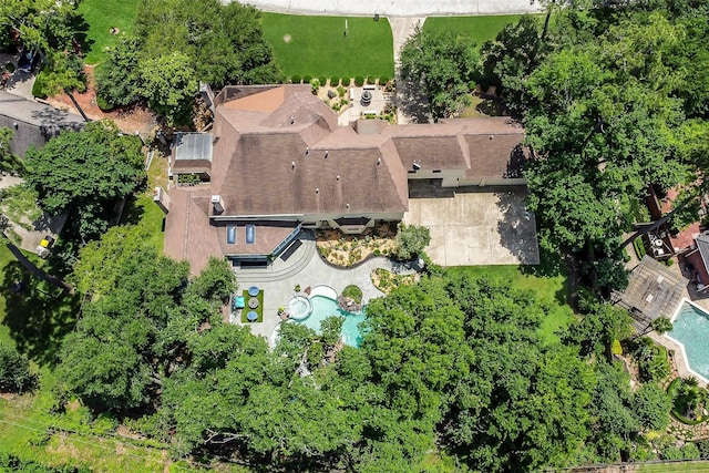 3230 Ivy Falls Dr, Houston, TX 77068 - aerial view of property and surrounding area featuring a pool area