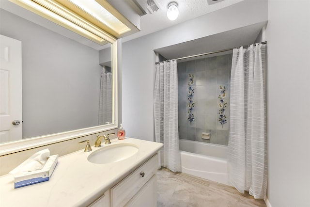 3230 Ivy Falls Dr, Houston, TX 77068 - full bath with vanity and shower / tub combo with curtain