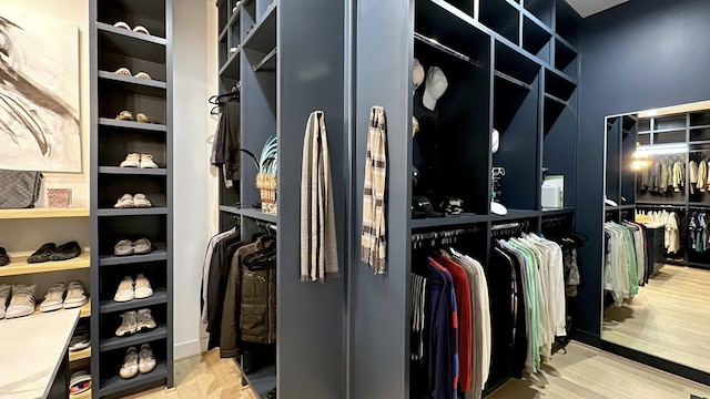 1918 Hoskins Dr, Houston, TX 77080 - spacious closet with wood finished floors