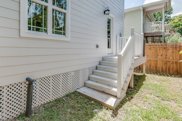 deck with fence
