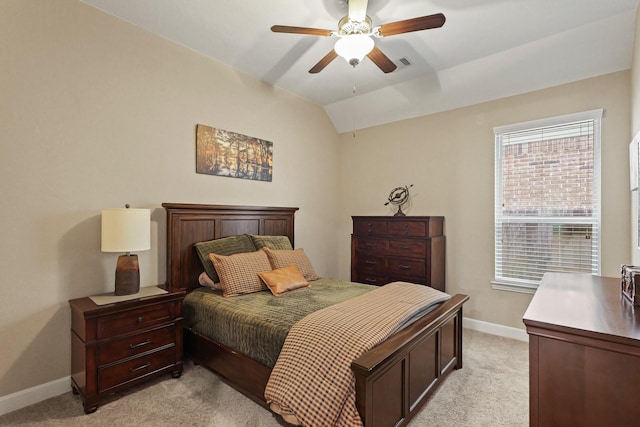 514 Pearl View Ln, Pinehurst, TX 77362 - bedroom with light carpet, baseboards, multiple windows, and a ceiling fan