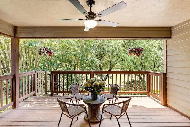 170 April Cv, Montgomery, TX 77356 - deck featuring a ceiling fan