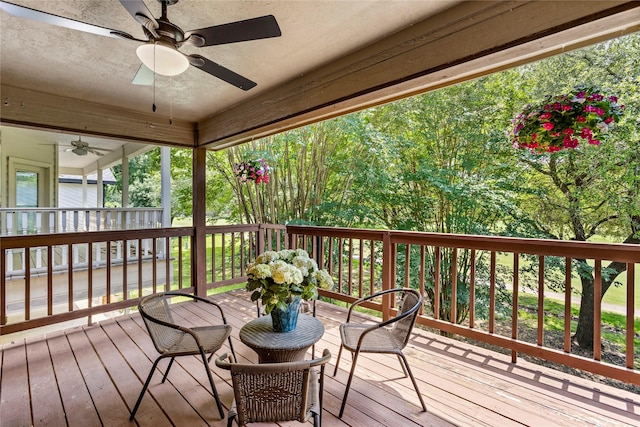 170 April Cv, Montgomery, TX 77356 - deck with ceiling fan