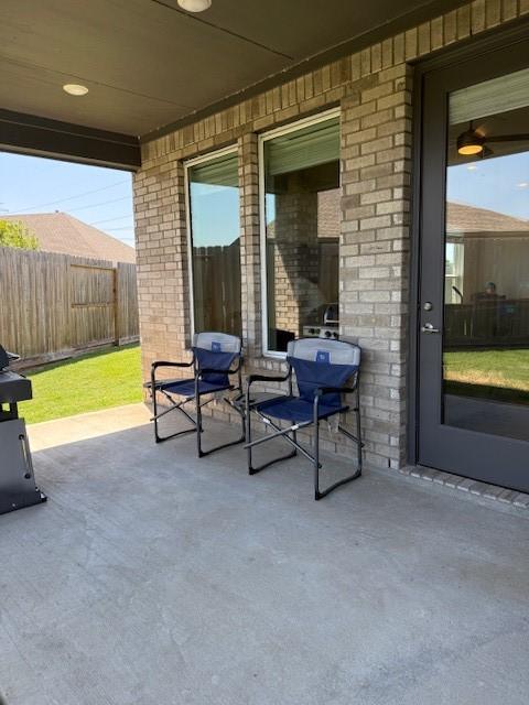 18714 Sweetwater Springs Dr, Cypress, TX 77433 - view of patio featuring fence