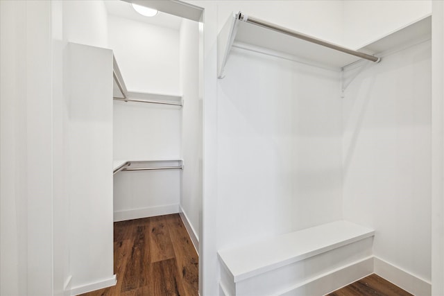 3104 Eunice St, Houston, TX 77009 - spacious closet featuring dark wood finished floors